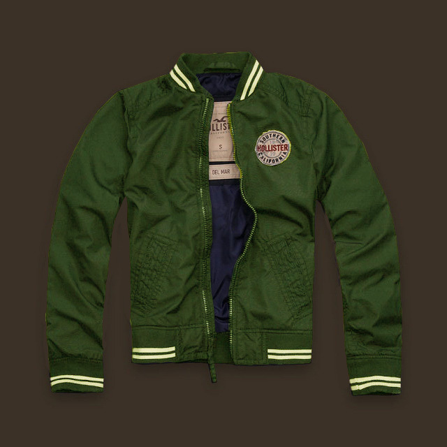 Hollister Hombres Chaquetas Verde HCO4699